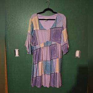 Patchwork Boho XXL Dress